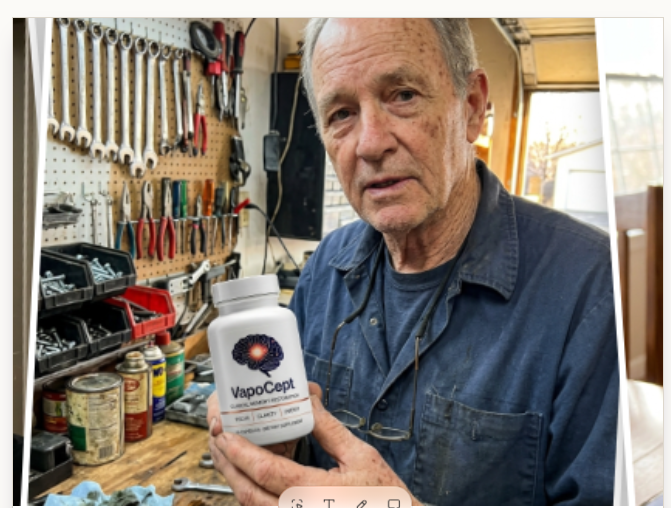 Robert S., 66 holding VapoCept