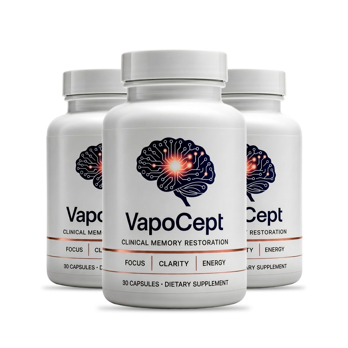 Three bottles of VapoCept